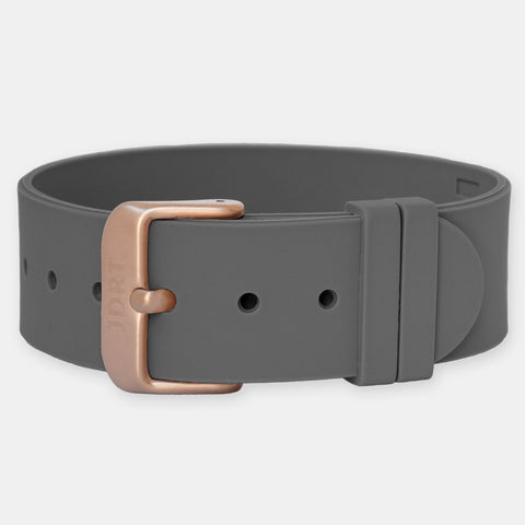 Sand Silicone Strap - Rose Gold Buckle