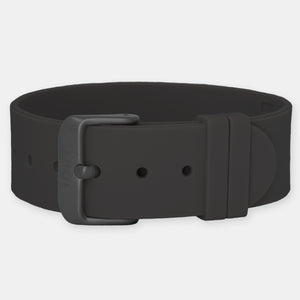 Jet Silicone Strap - Matte Black Buckle