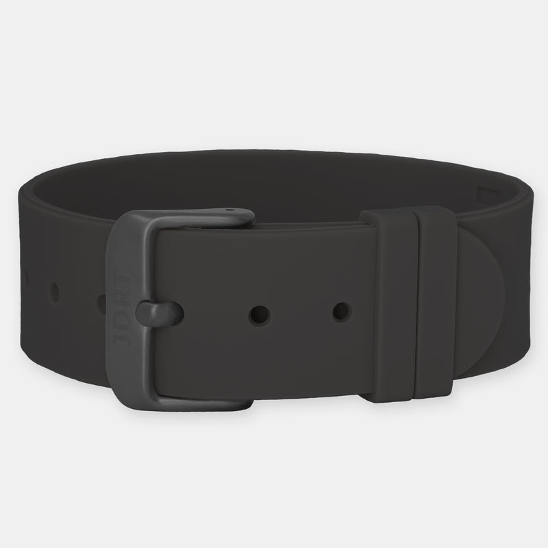 Jet Silicone Strap - Matte Black Buckle