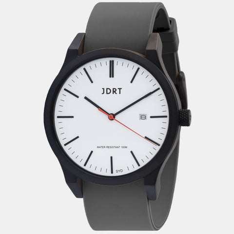 Matte Black White / Brown