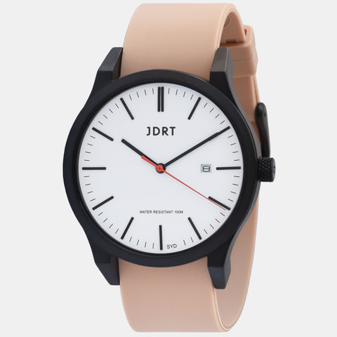 Matte Black White / Brown