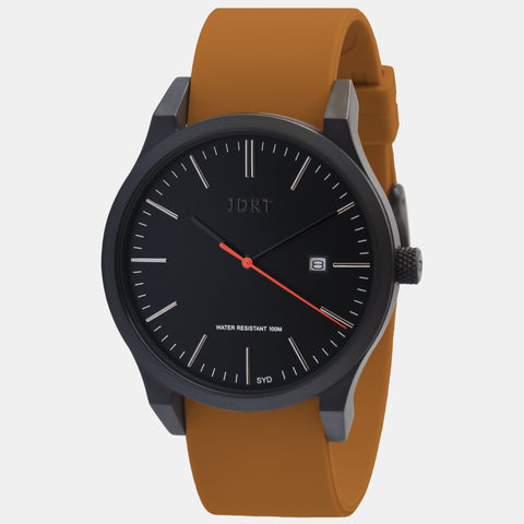 Matte Black White / Brown