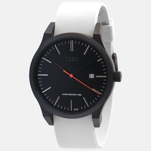 Matte Black White / Brown