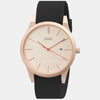 Matte Rose Gold / Tan Silicone