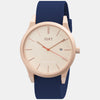 Matte Rose Gold / Tan Silicone