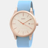 Matte Rose Gold / Tan Silicone