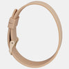 Tan Silicone Strap - Matte Rose Gold Buckle