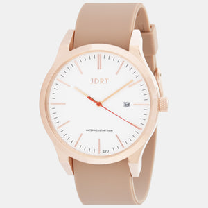 Rose White / Tan Silicone