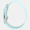 White Silicone Strap - Silver Buckle