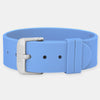 Sky Silicone Strap - Silver Buckle