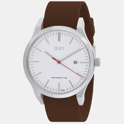 Matte Black White / Brown