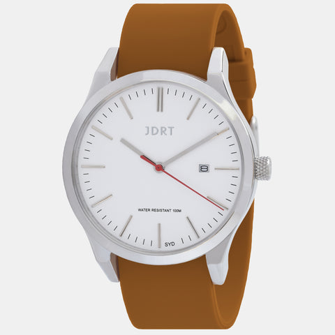 Matte Black White / Brown